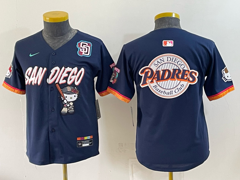 Youth San Diego Padres blank blue Nike 2026 MLB Jersey 0831005->youth mlb jersey->Youth Jersey